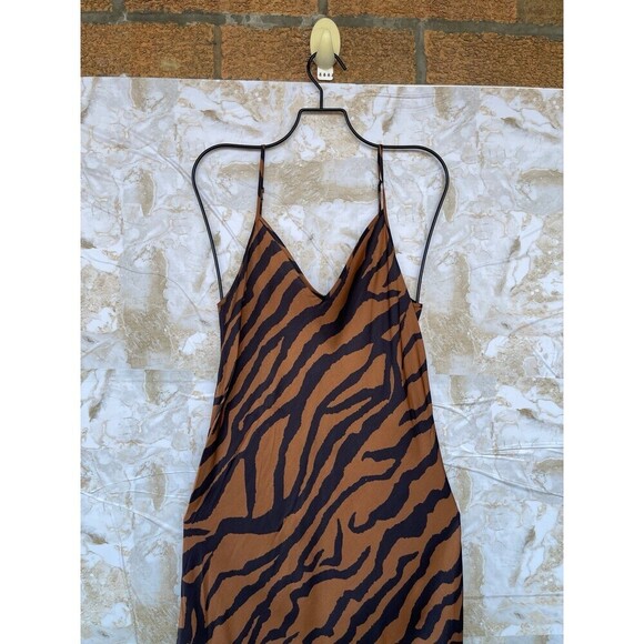 AllSaints animal print slip dress size small - Picture 3 of 12